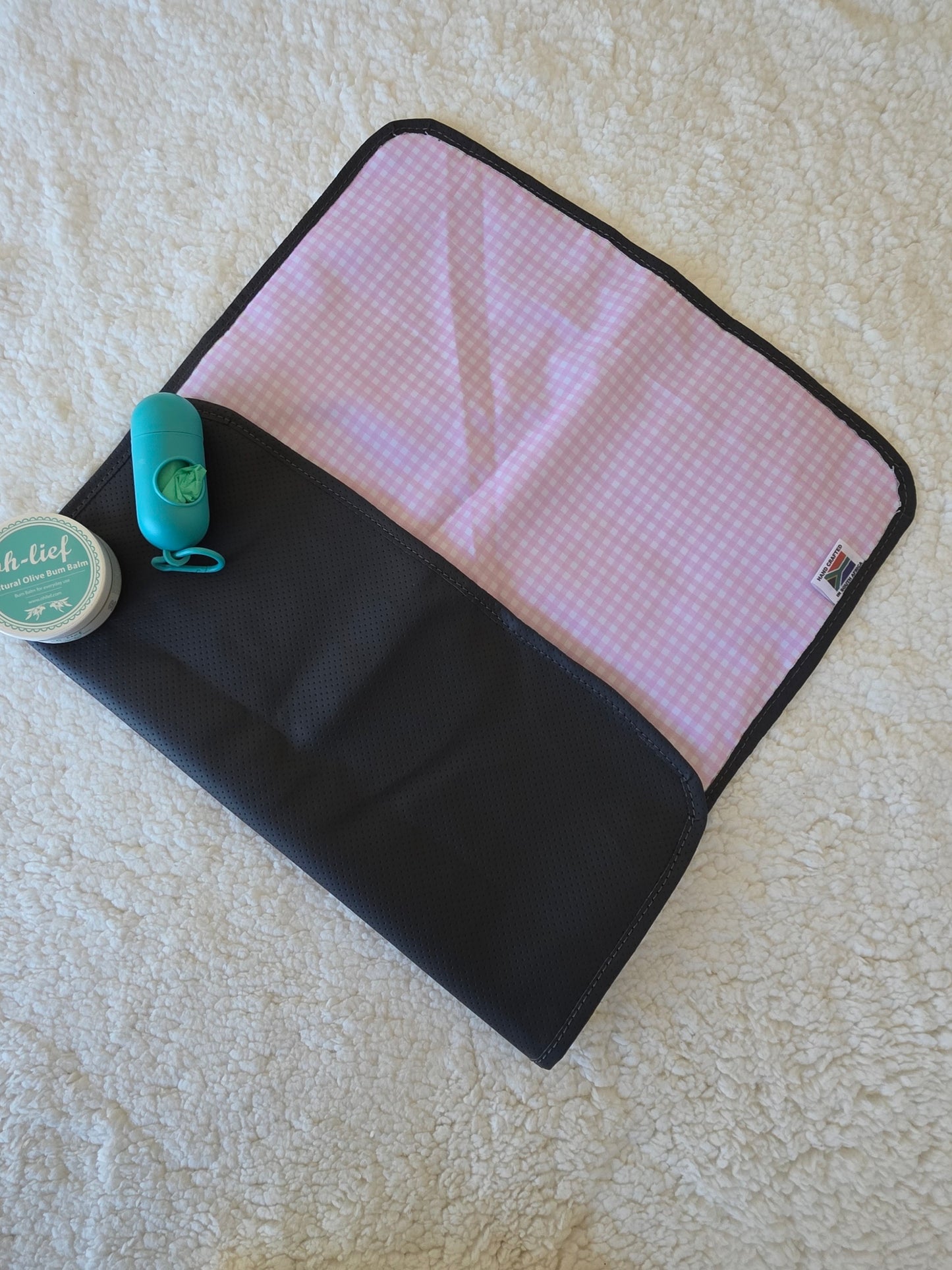 Nappy Changing Mat - Pink Check