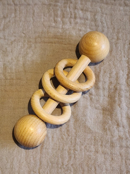 Wooden Ring Rattle
