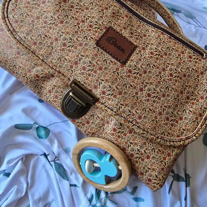 Baby Clutch Floral Leather