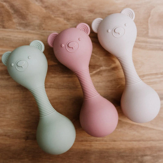 Teethers - Silicone Rattle Bear Grip