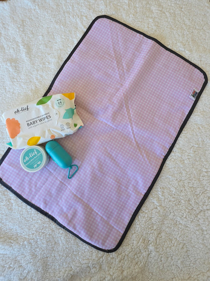 Nappy Changing Mat - Pink Check